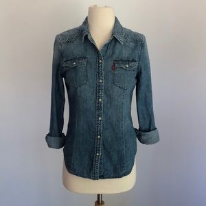 Levi’s Denim Button-Up Top - Size XS